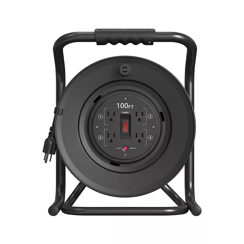 4 అవుట్‌లెట్‌లు ప్లాస్టిక్ కార్డ్ రీల్ 100అడుగులు