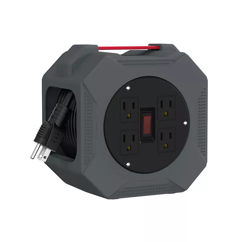 4 అవుట్లెట్లు ప్లాస్టిక్ కార్డ్ రీల్ 30అడుగులు 4 అవుట్లెట్లు ప్లాస్టిక్ కార్డ్ రీల్ 30అడుగులు