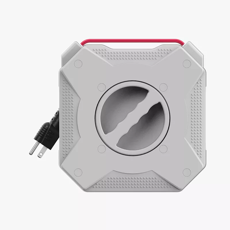 3 Outlets Usb2.4a Plastic Cord Reel